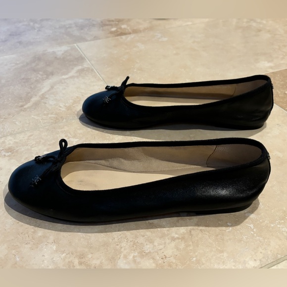 SAM EDELMAN Felicia Luxe Flat Black Leather, size 9Wide - Picture 11 of 12